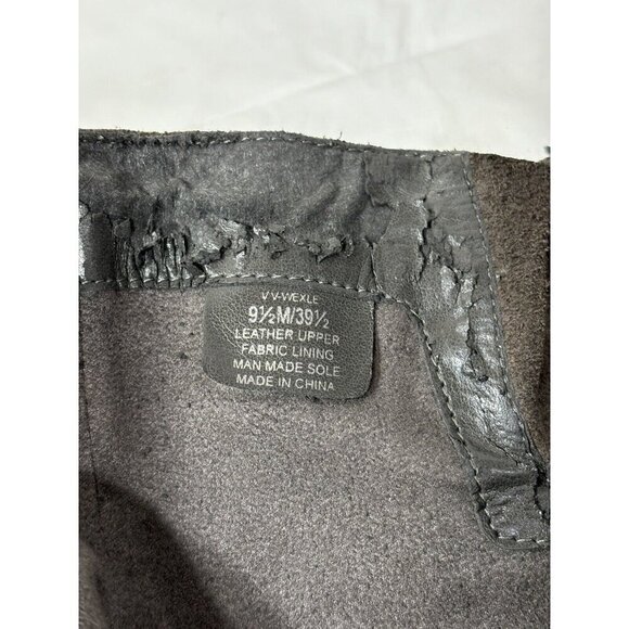 VINCE CAMUTO WEXLE GRAY LEATHER RIDING BOOTS SIZE 9.5 M - Picture 14 of 14